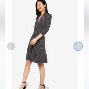 New French Connection Caressa Meadow Jersey Wrap Dress Women's 8